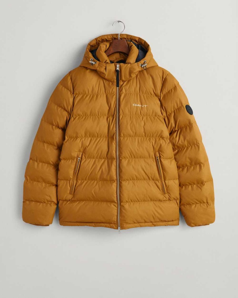 Gant Active Cloud Men's Jackets Woody Brown | HZJRQ-8934