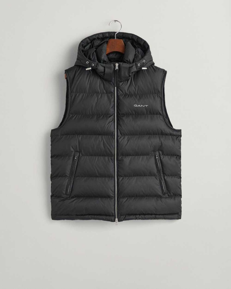 Gant Active Cloud Men's Vest Black | TKRHZ-4591