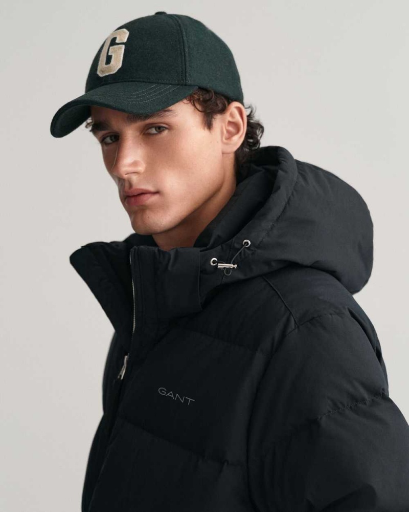 Gant Alta Down Men's Jackets Black | ONULE-4536