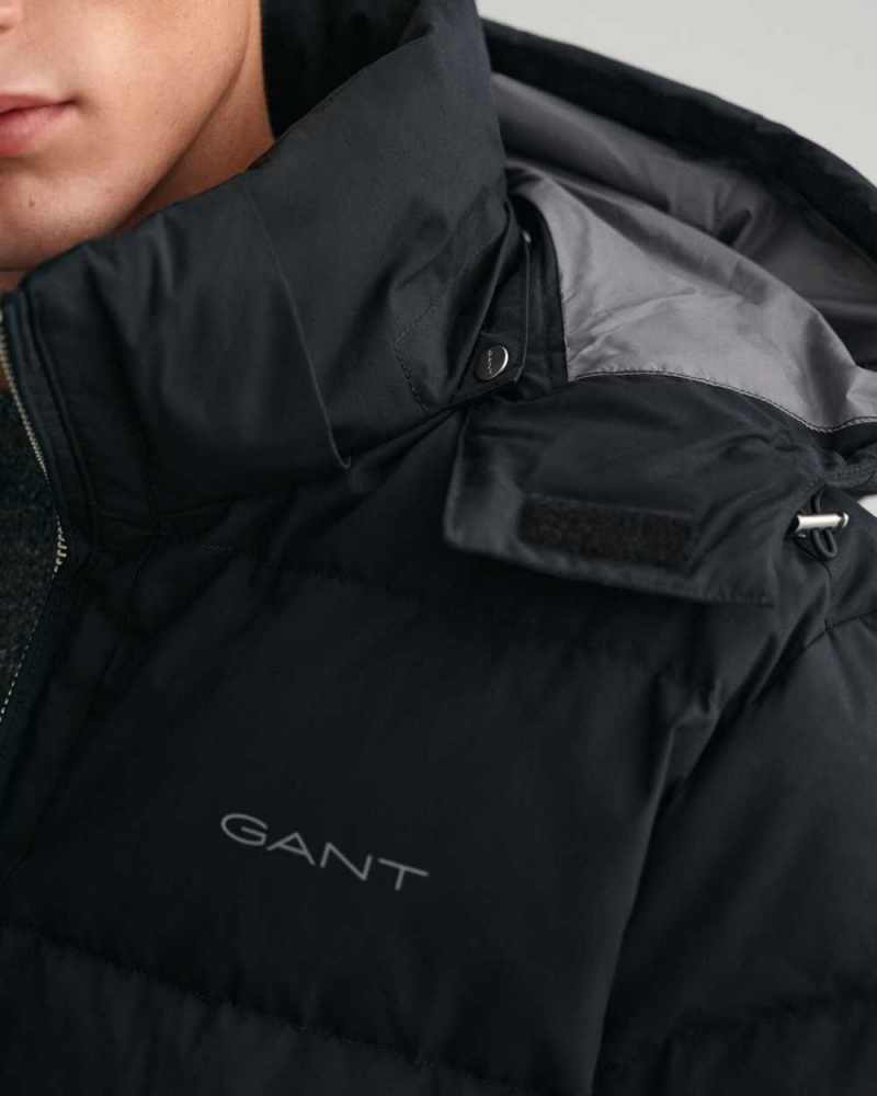 Gant Alta Down Men's Jackets Black | ONULE-4536