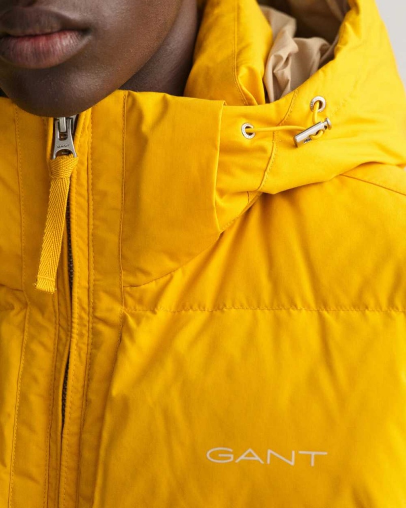 Gant Alta Down Men's Jackets Sunflower Yellow | IQEKB-8021