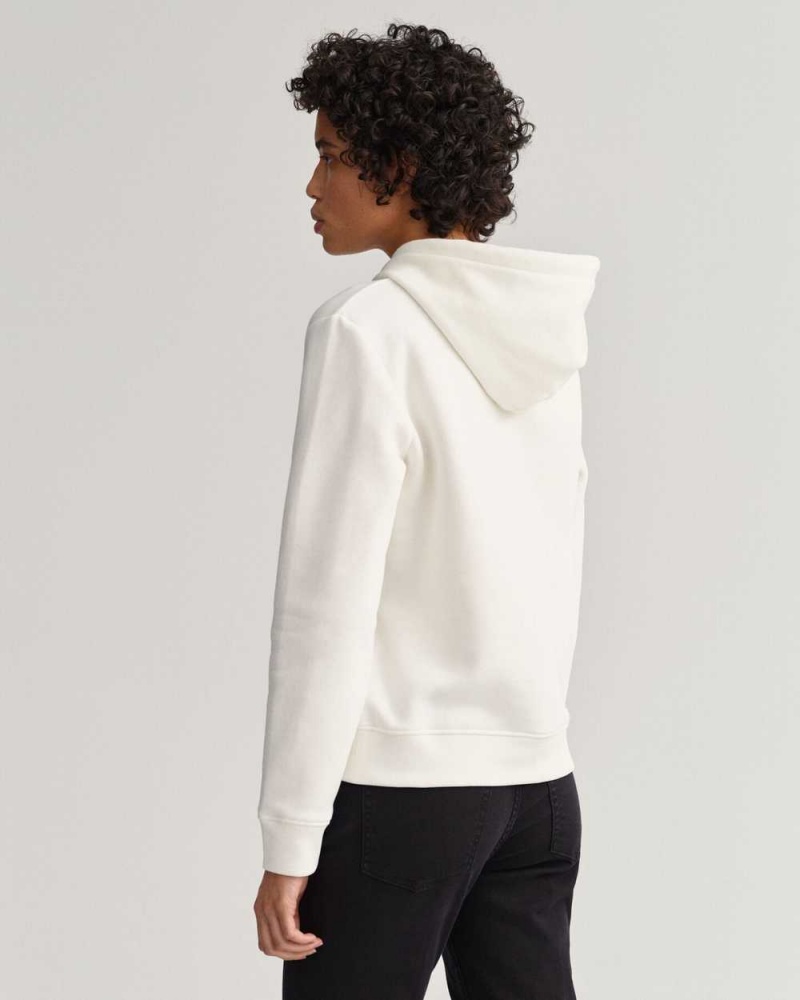 Gant Archive Shield Sweat Women's Hoodie Beige White | ZFKTS-3964