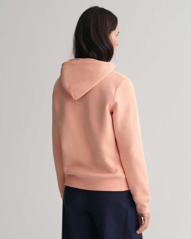 Gant Archive Shield Women's Hoodie Guava Orange | LKPGH-4563