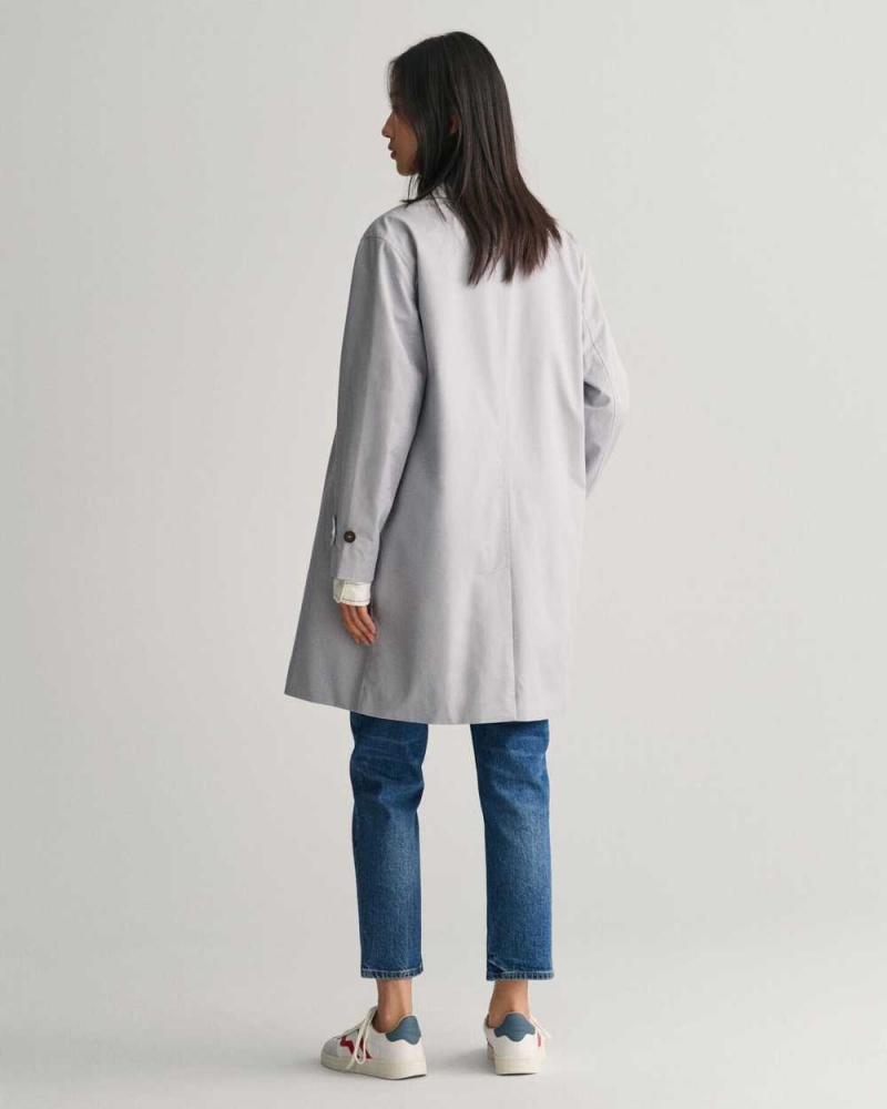 Gant Car Women's Coats Mid Grey | HYGLC-3064