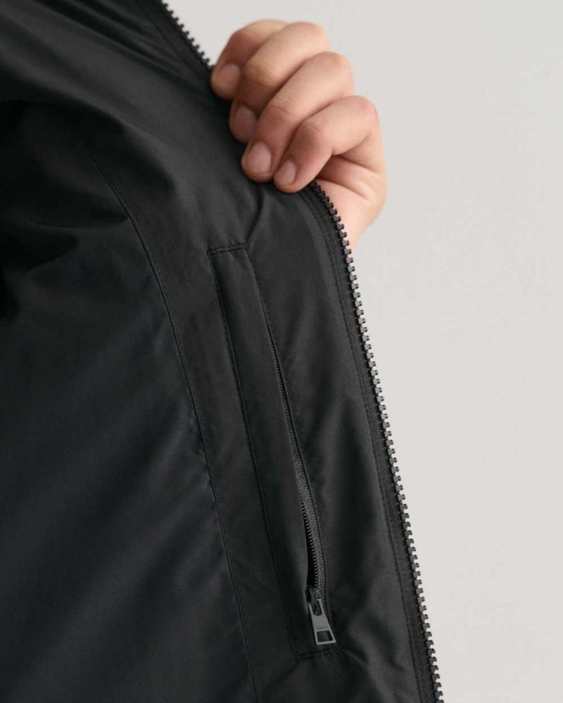 Gant Channel Quilted Men's Jackets Black | AKCHW-4820