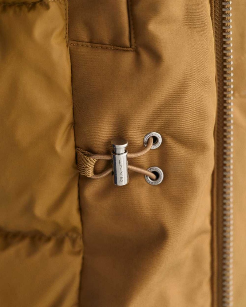 Gant Classic Winter Men's Coats Mustard Beige | LKSMQ-2018