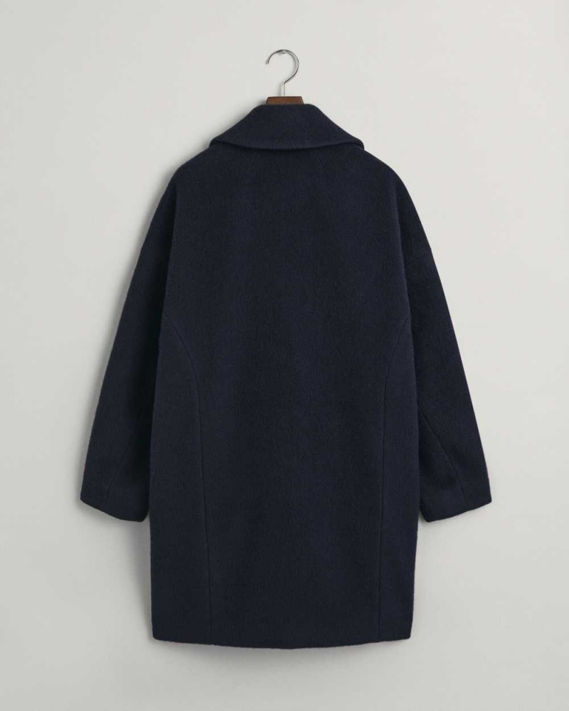 Gant Cocoon Women's Coats Evening Blue | GHICX-1987