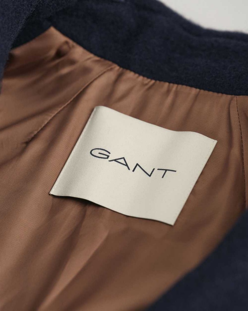 Gant Cocoon Women's Coats Evening Blue | GHICX-1987