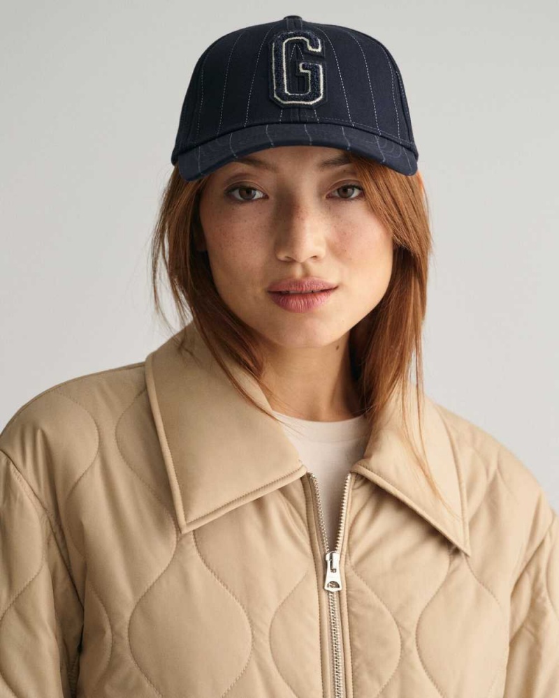 Gant Collared Quilted Women's Jackets Dark Khaki | RVDZB-2780