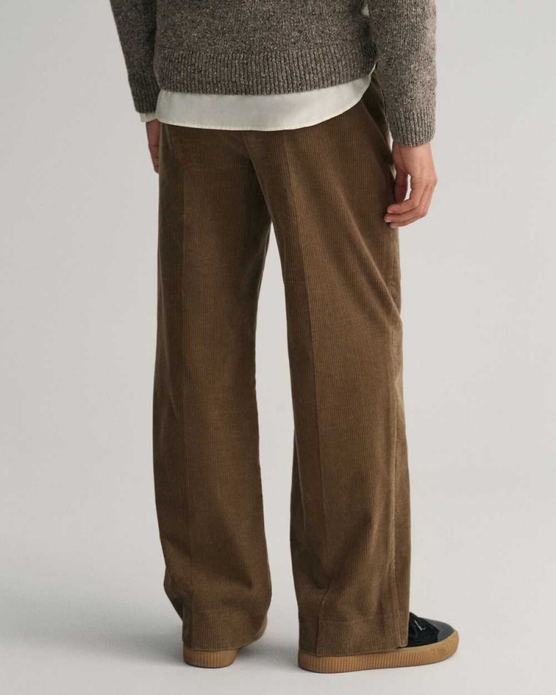 Gant Corduroy Suit Men's Pants Desert Brown | JVTGM-8402