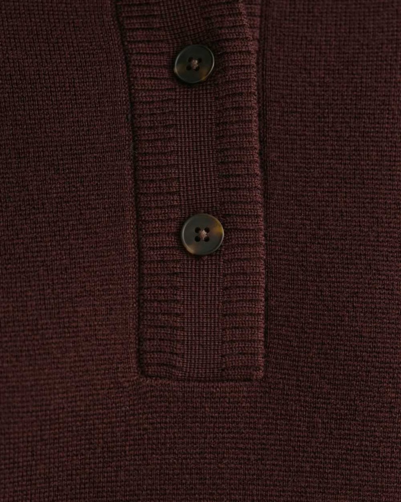 Gant Cropped Polo Women's Vest Dark Red Brown | WRYGU-7345