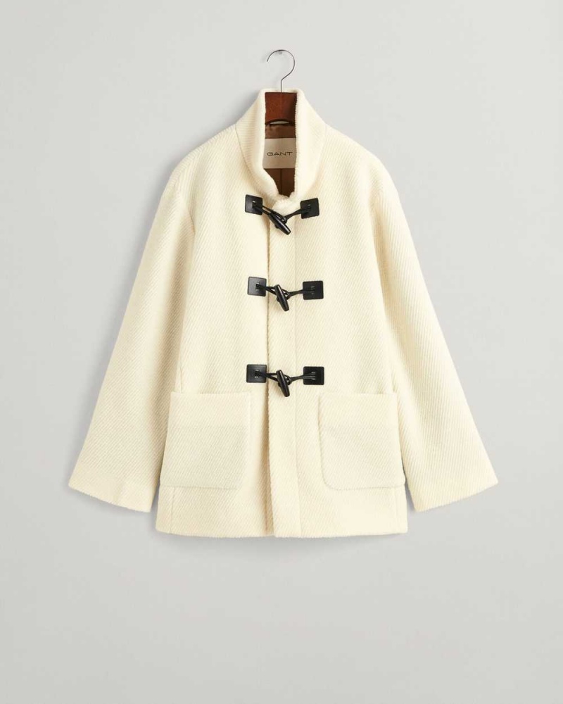 Gant Duffel Women's Jackets Cream | ZFWDJ-7395