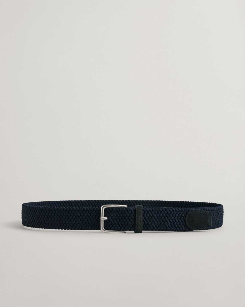 Gant Elastic Braided Men\'s Belts Evening Blue | TEXIN-1528