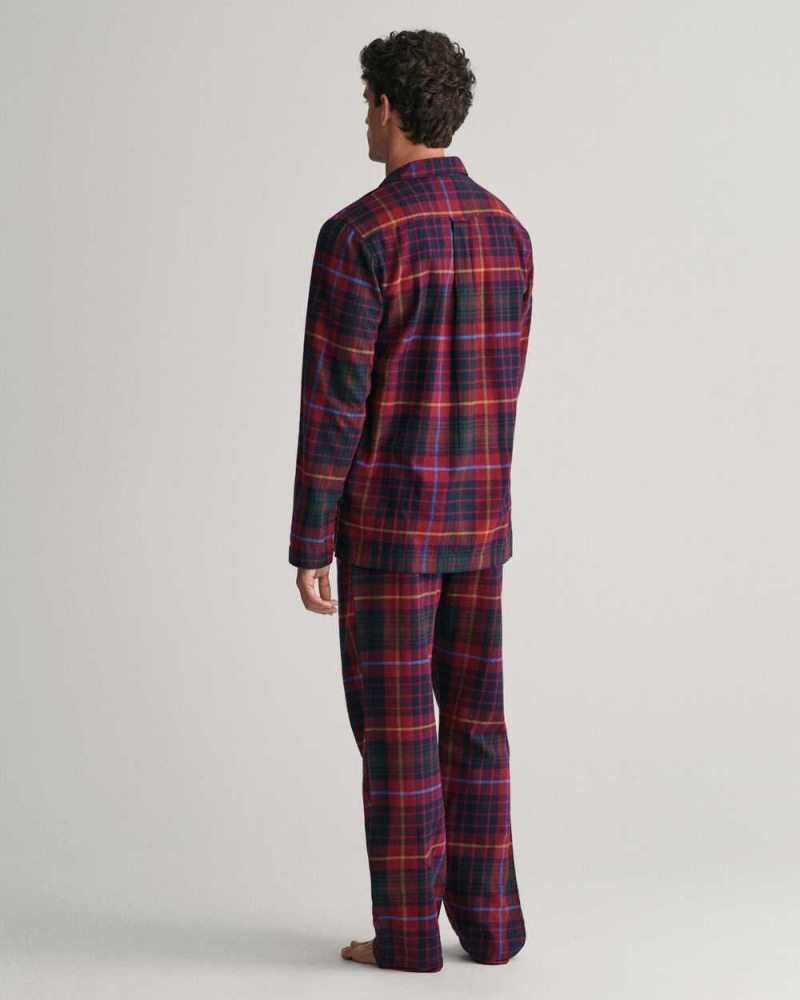 Gant Flannel Gift Box Men's Pajamas Plumped Red | VKTCL-2603