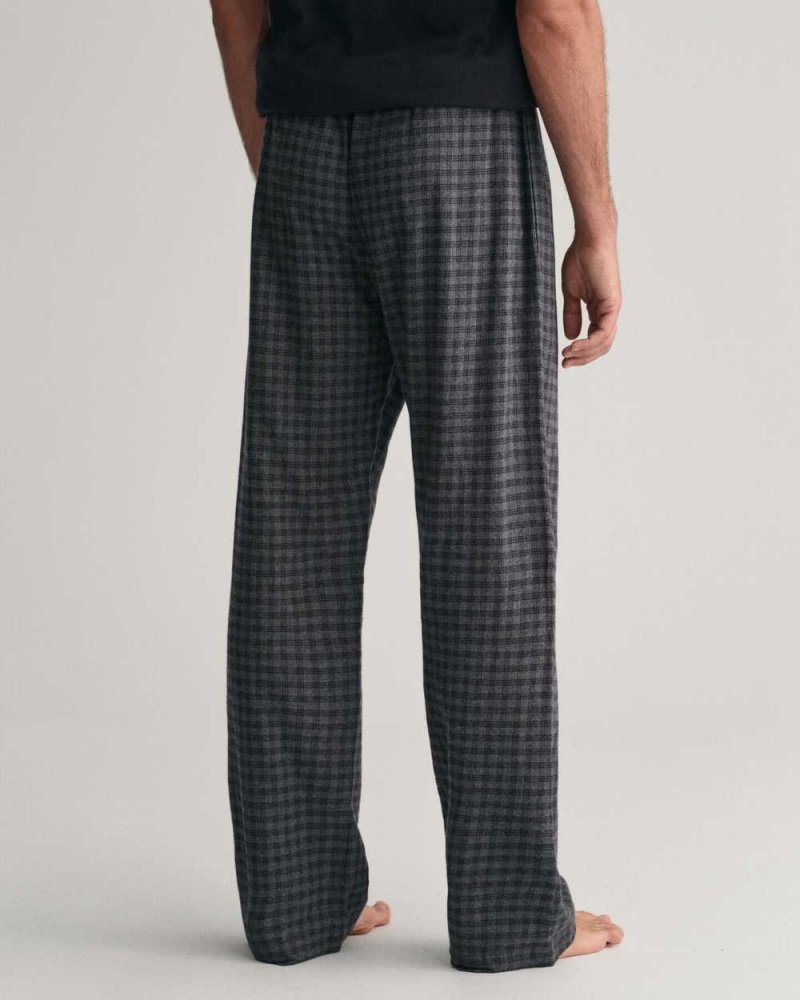 Gant Flannel Men's Pajamas Dark Grey Melange | BERUQ-5961