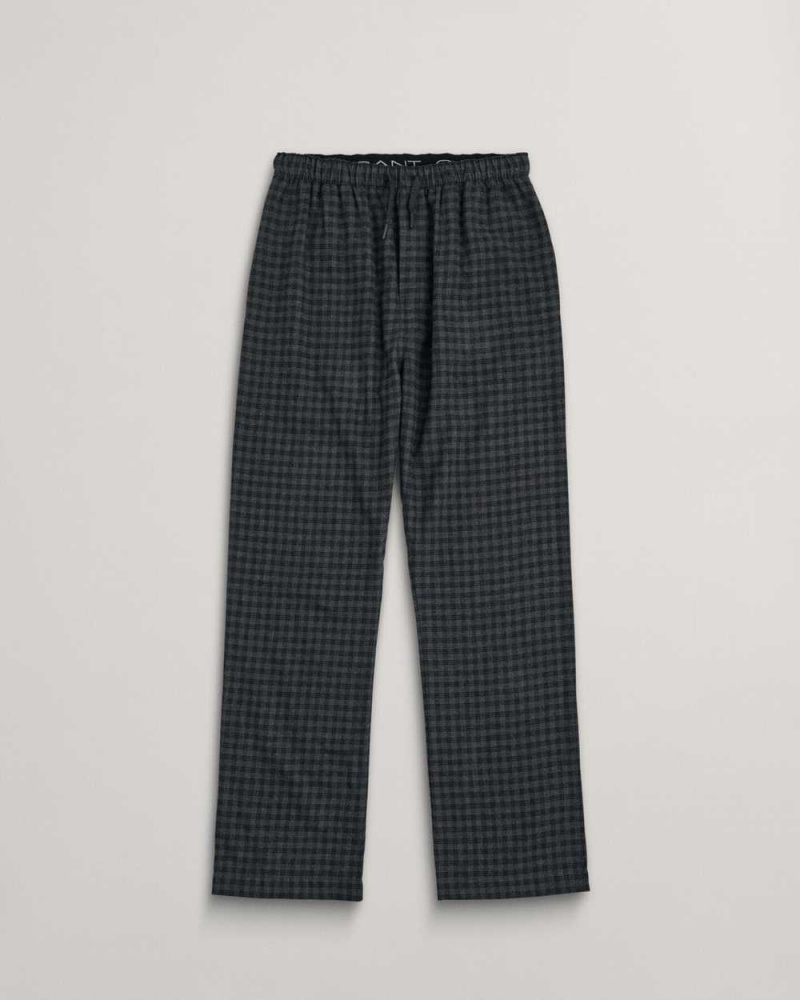 Gant Flannel Men\'s Pajamas Dark Grey Melange | BERUQ-5961