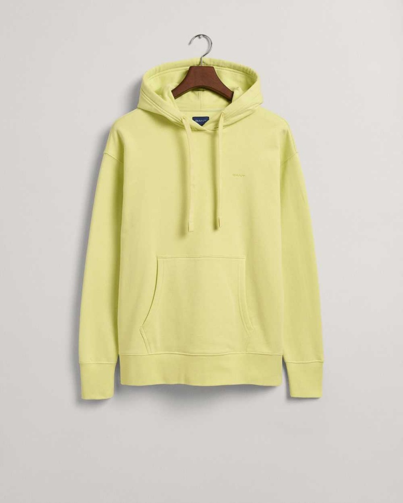 Gant GANT Icon Men's Hoodie Lime Green | ZQGDC-9587