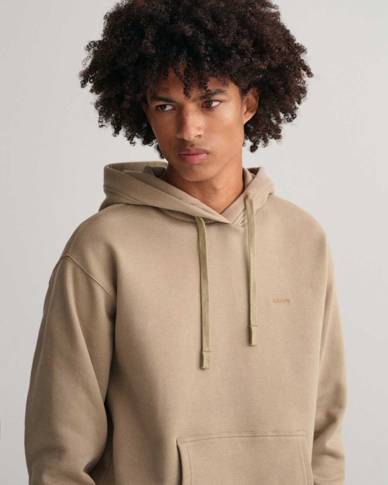 Gant GANT Icon Men's Hoodie Taupe Beige | OTZLJ-5431