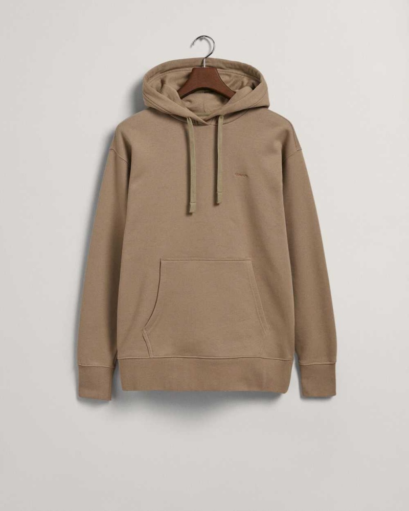 Gant GANT Icon Men's Hoodie Taupe Beige | OTZLJ-5431