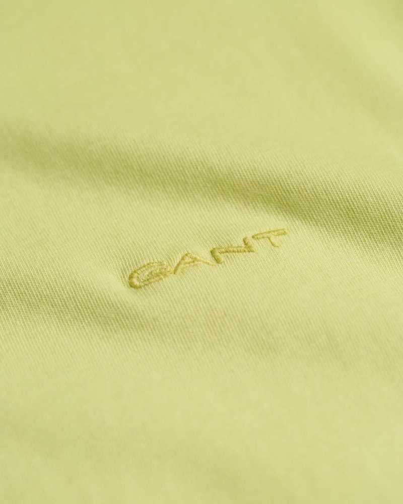 Gant GANT Icon Men's T-Shirt Lime Green | FPGRE-7519