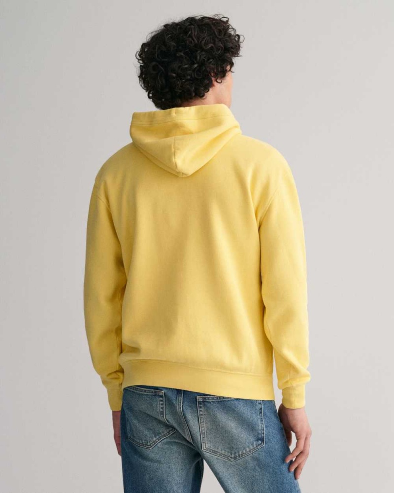 Gant GANT USA Men's Hoodie Light Mustard Yellow | CDEGK-9870