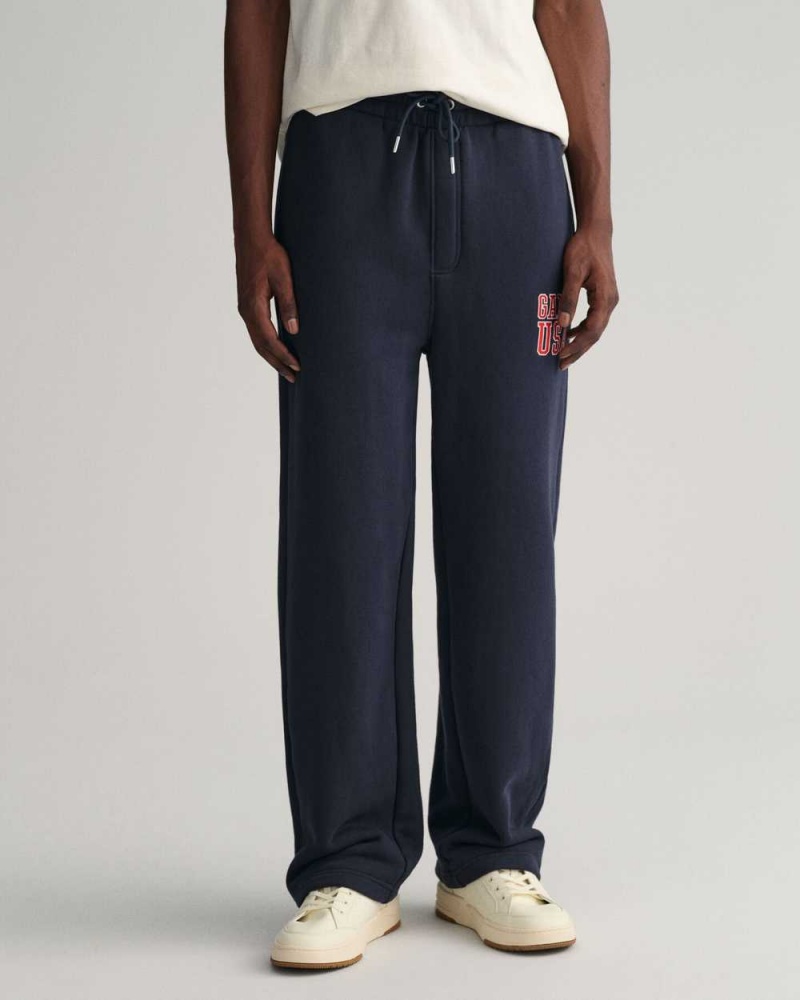 Gant GANT USA Men's Sweatpants Evening Blue | DQCPA-6752