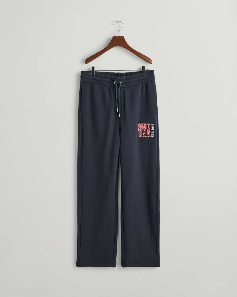 Gant GANT USA Men's Sweatpants Evening Blue | DQCPA-6752