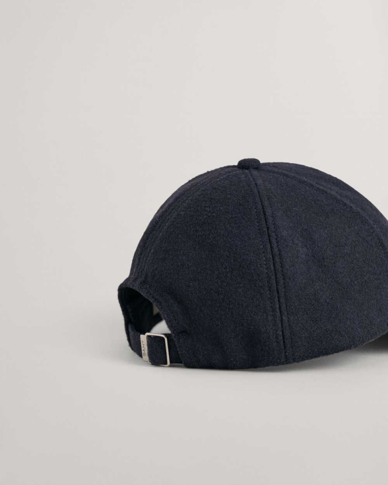 Gant G Badge Wool Men's Caps Evening Blue | DHNIR-1580