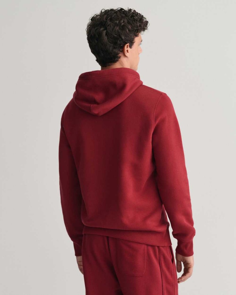 Gant G Graphic Men's Hoodie Plumped Red | WHGOM-8931