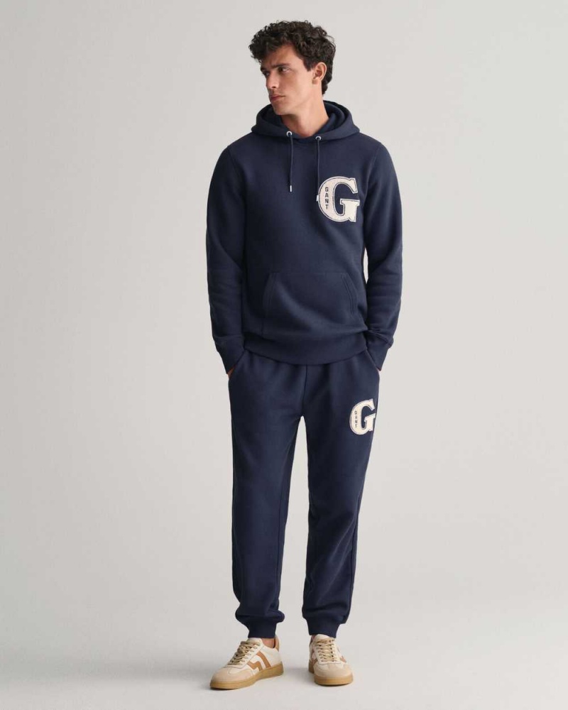 Gant G Graphic Men's Sweatpants Evening Blue | WCPKT-7523