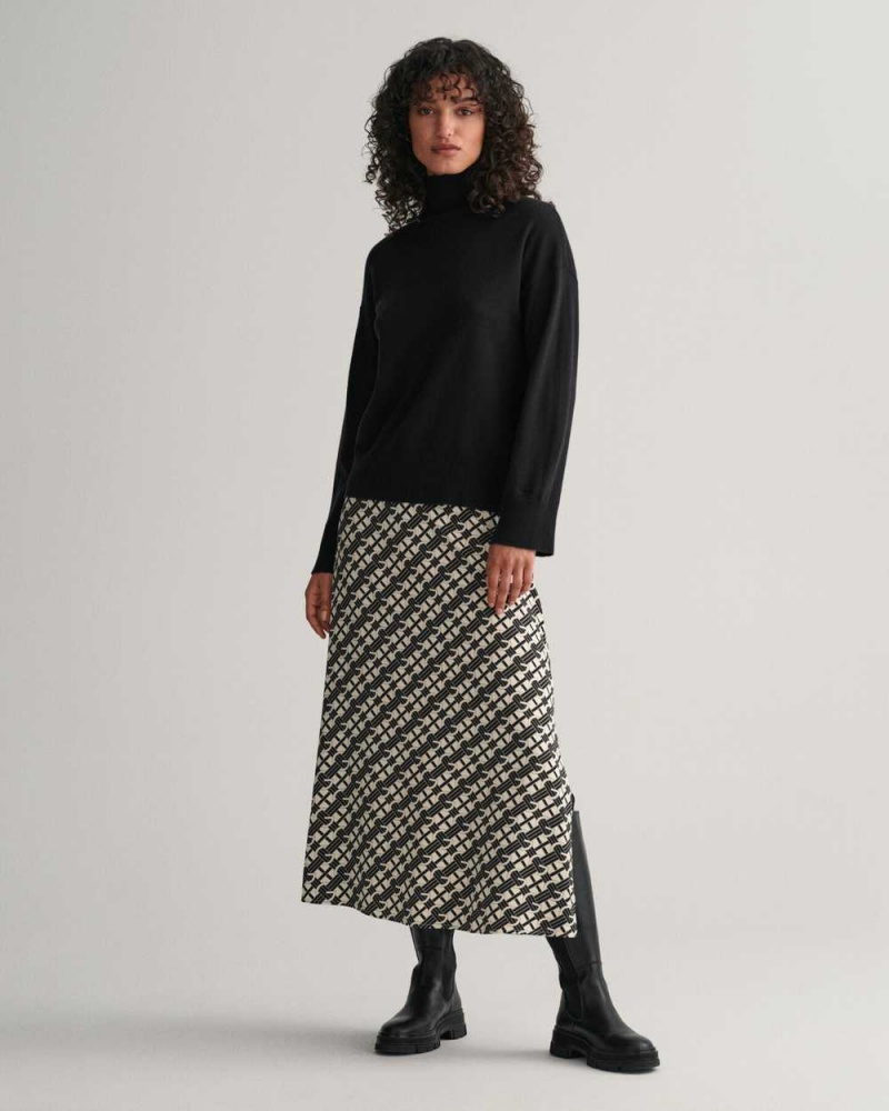 Gant G Patterned Women's Skirts Linen | SKMHE-1837