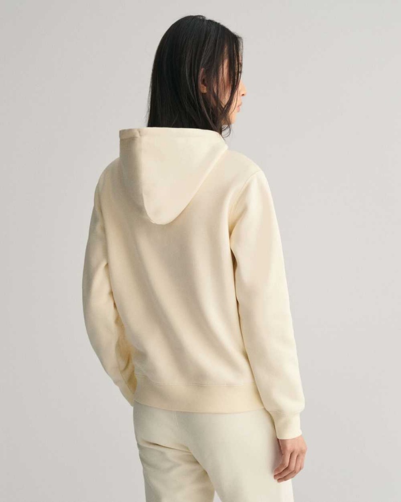 Gant G Women's Hoodie Cream | WZTBC-2560