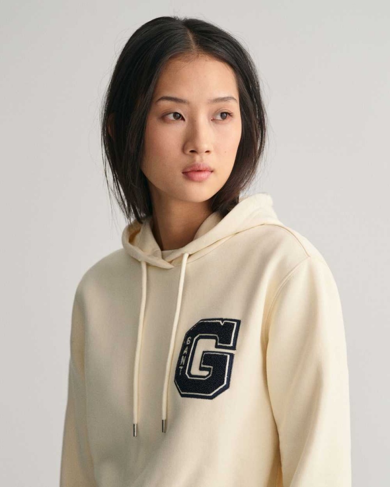 Gant G Women's Hoodie Cream | WZTBC-2560