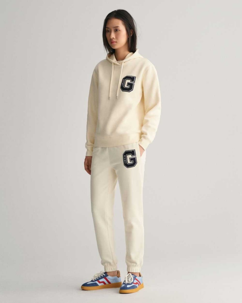 Gant G Women's Hoodie Cream | WZTBC-2560