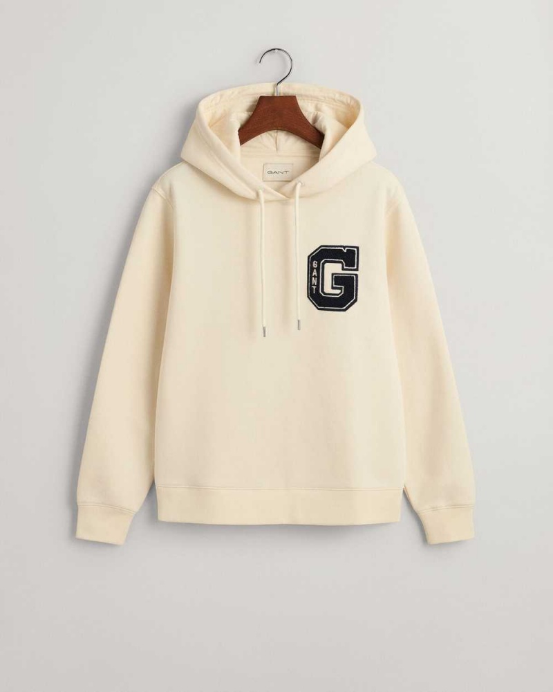 Gant G Women's Hoodie Cream | WZTBC-2560