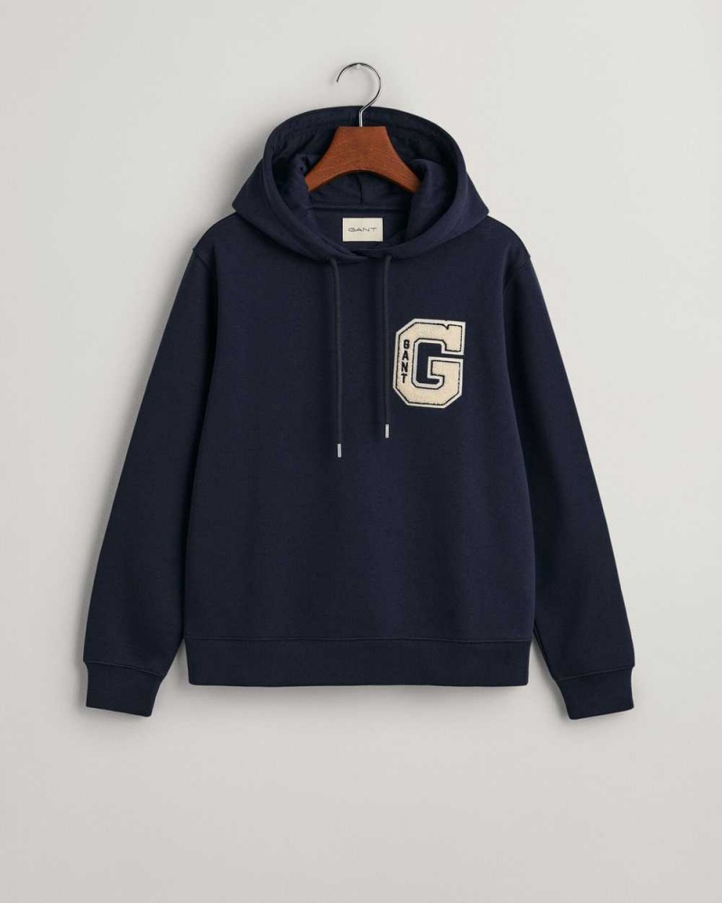 Gant G Women's Hoodie Evening Blue | VXZYH-6953