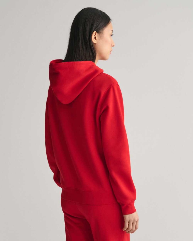 Gant G Women's Hoodie Ruby Red | BJOPH-1975