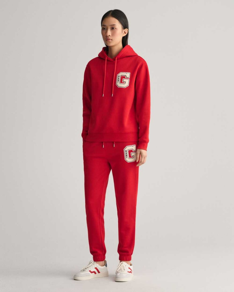 Gant G Women's Hoodie Ruby Red | BJOPH-1975