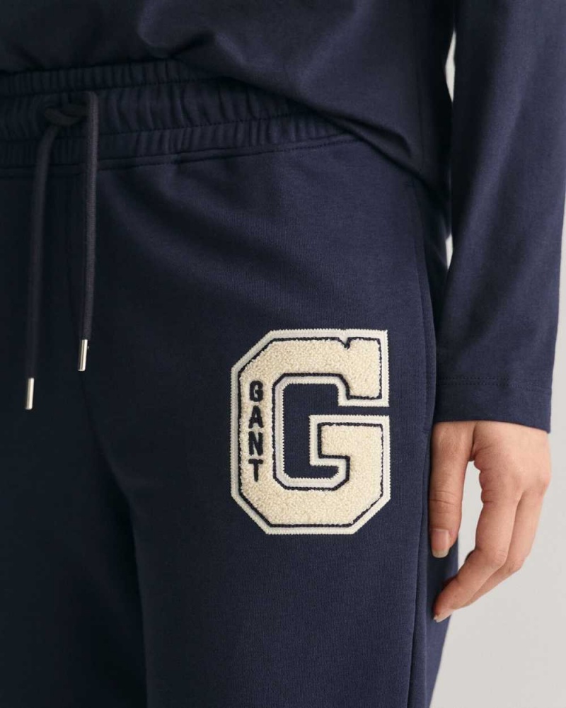 Gant G Women's Sweatpants Evening Blue | QJLOB-7815