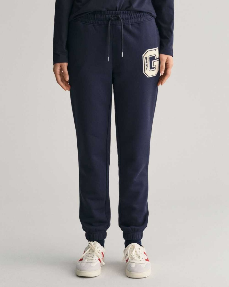 Gant G Women's Sweatpants Evening Blue | QJLOB-7815