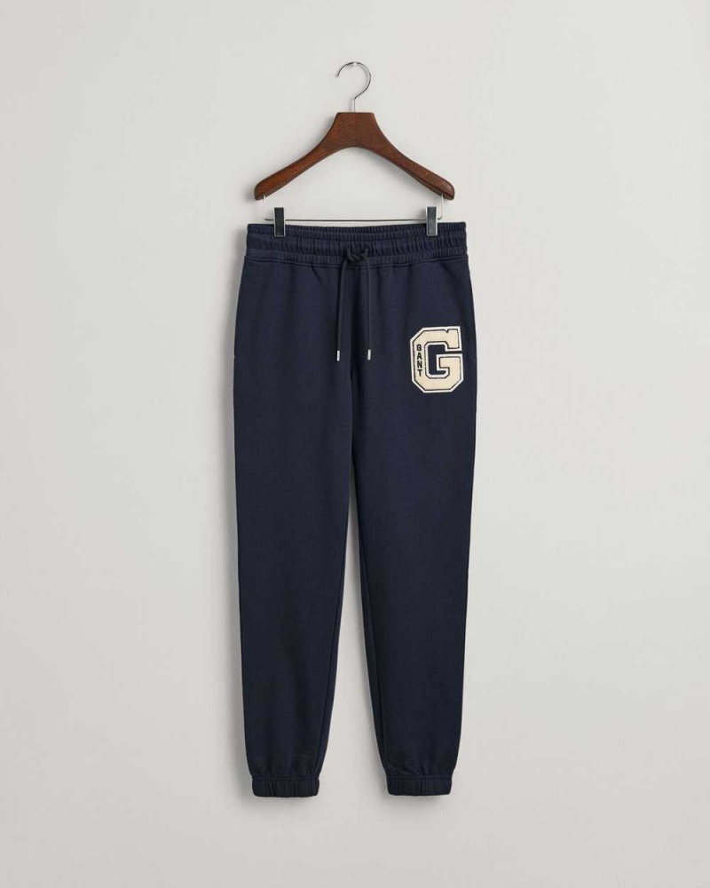 Gant G Women's Sweatpants Evening Blue | QJLOB-7815