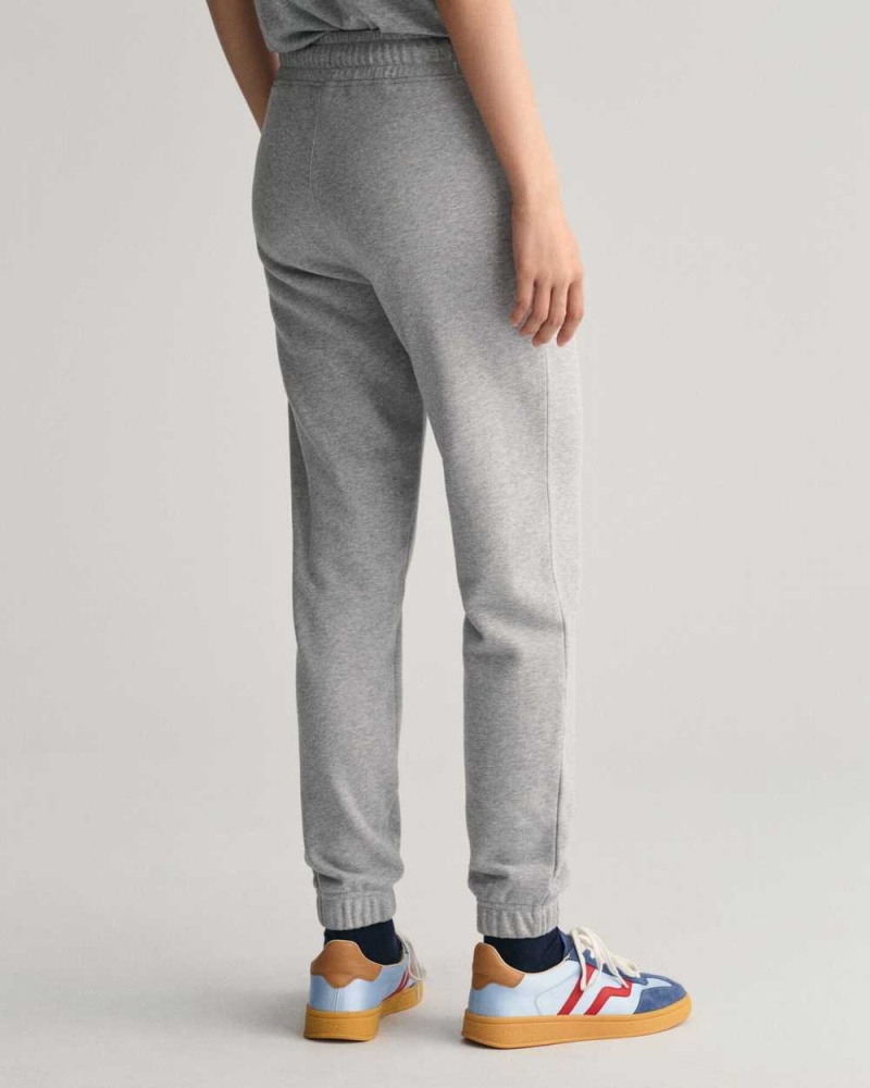 Gant G Women's Sweatpants Grey Melange | EFGPZ-4923