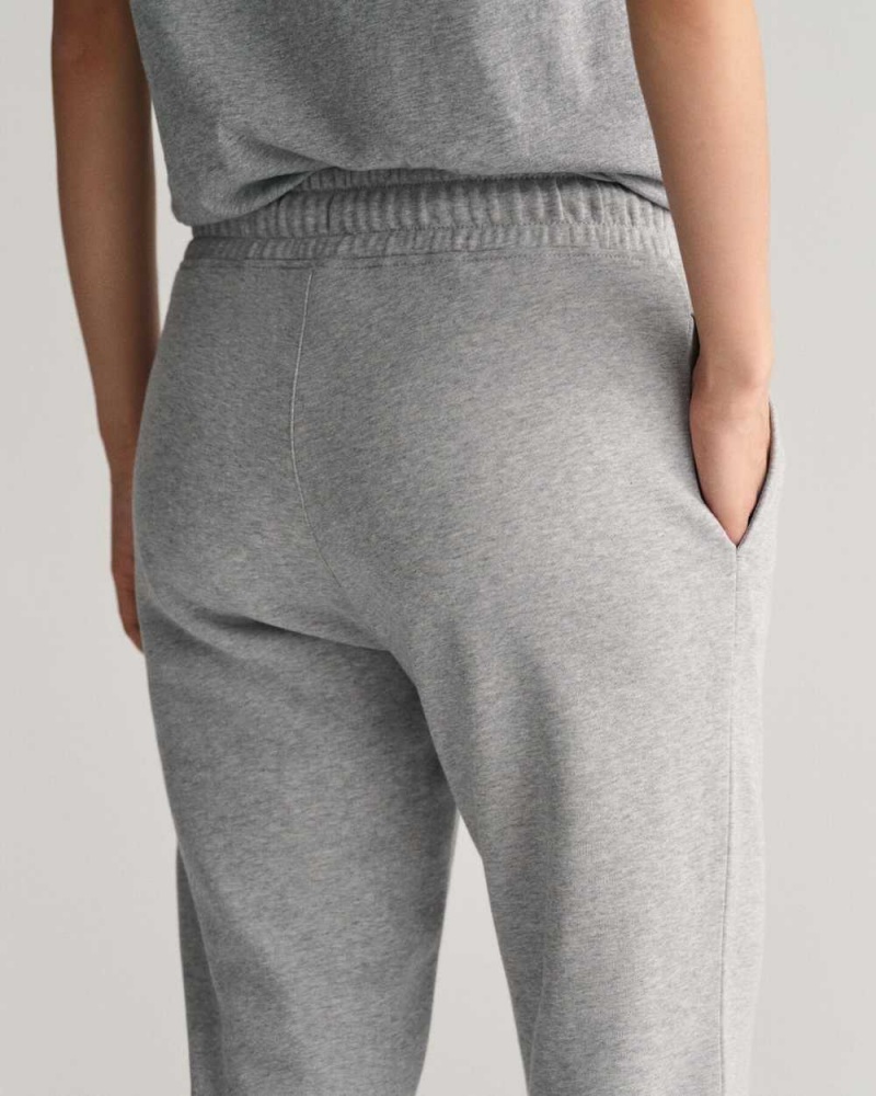 Gant G Women's Sweatpants Grey Melange | EFGPZ-4923