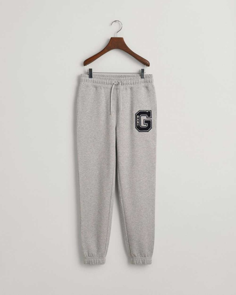 Gant G Women's Sweatpants Grey Melange | EFGPZ-4923