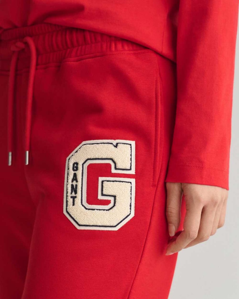 Gant G Women's Sweatpants Ruby Red | GOQFL-6429