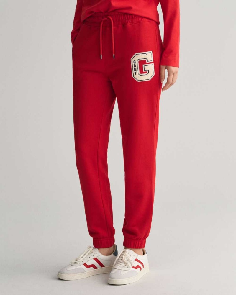 Gant G Women's Sweatpants Ruby Red | GOQFL-6429