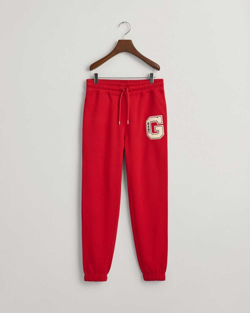 Gant G Women's Sweatpants Ruby Red | GOQFL-6429