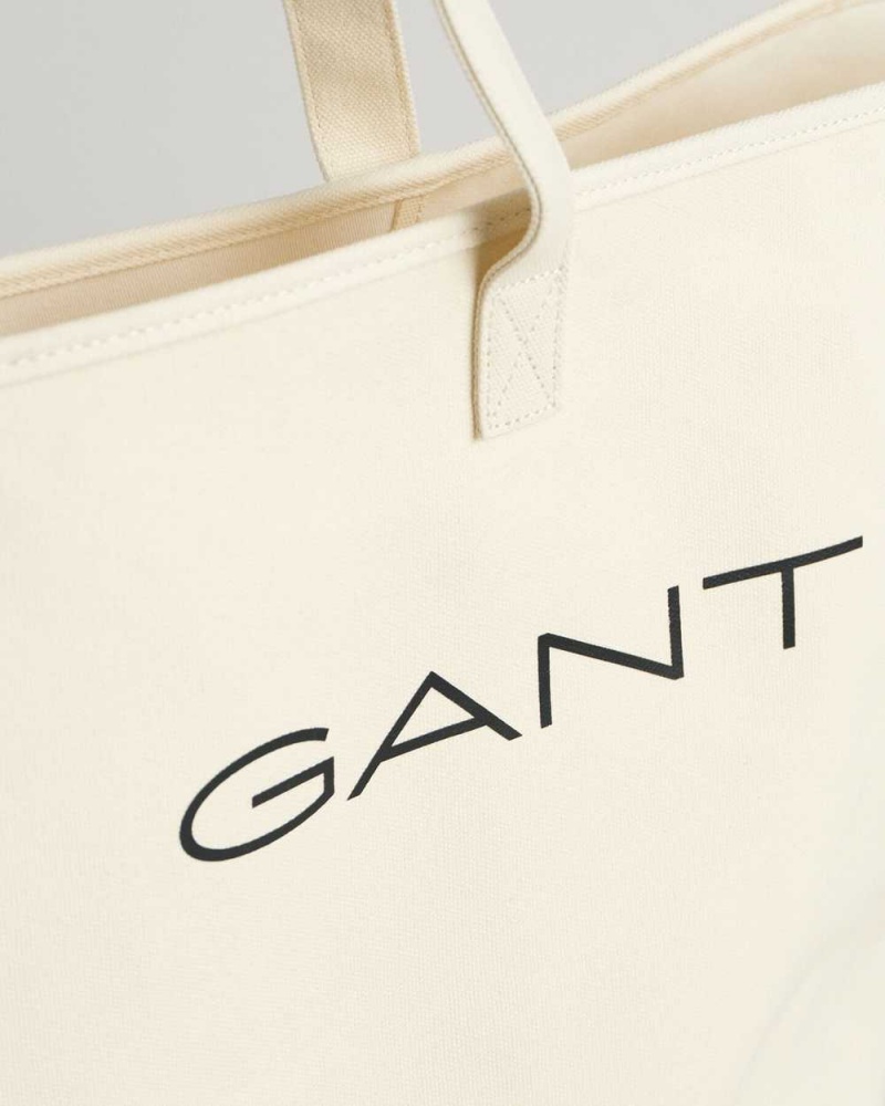 Gant Graphic Canvas Women's Bags Cream | DMQKF-6039