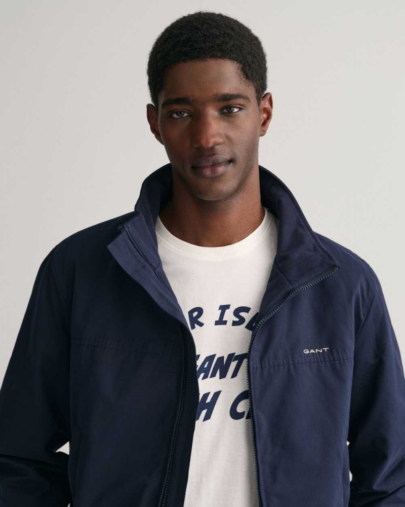 Gant Hampshire Men's Jackets Evening Blue | GMCAX-0329