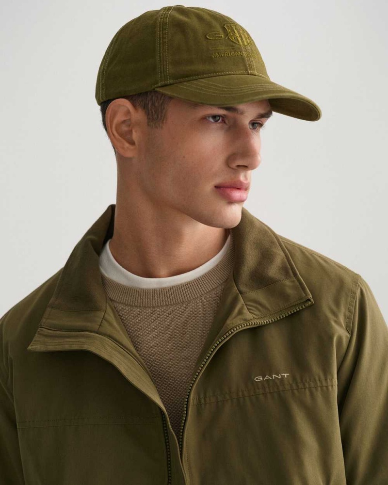 Gant Hampshire Men's Jackets Lush Green | JXWSF-0238